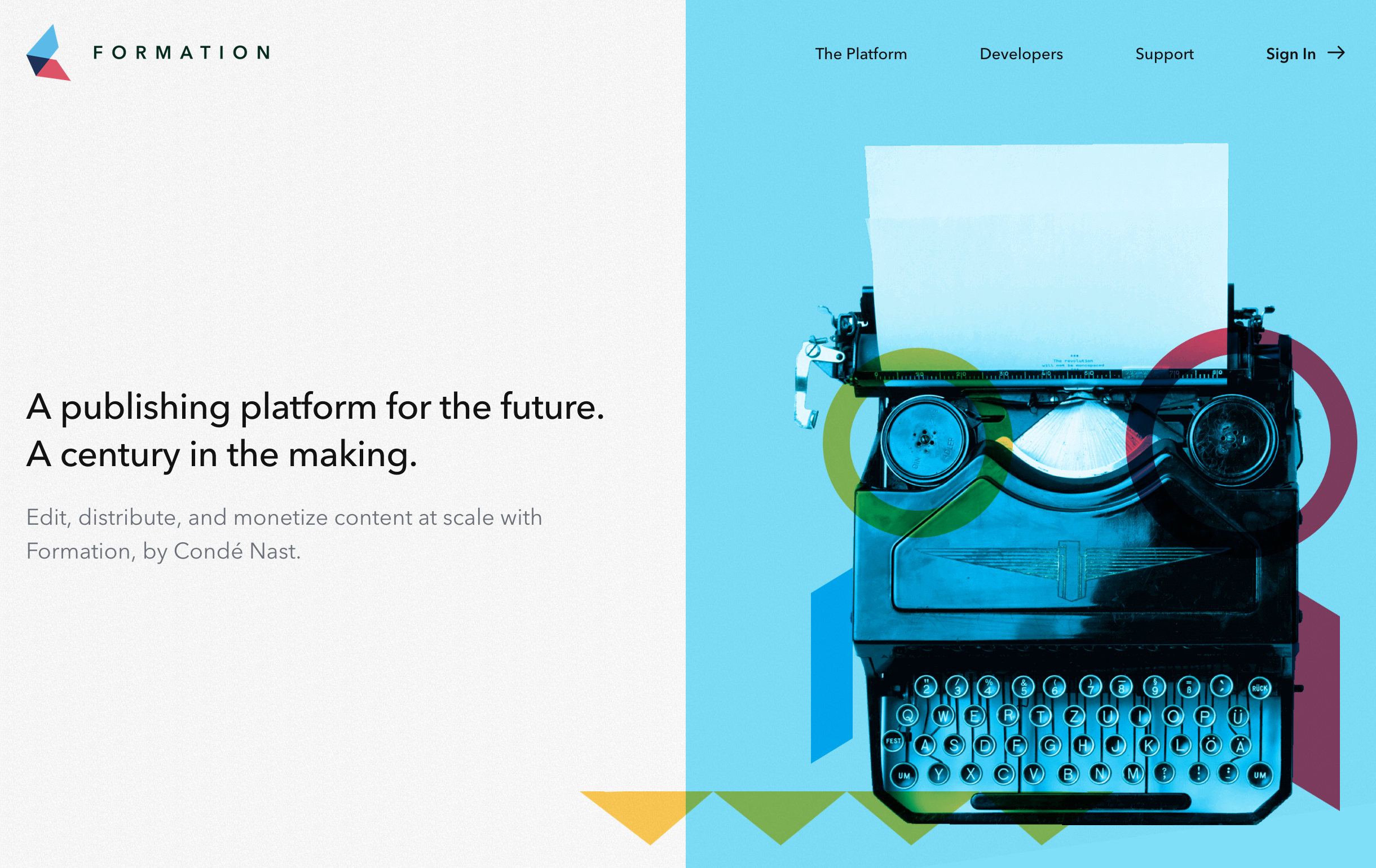 Formation brand header
