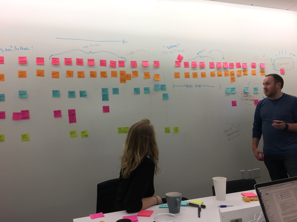 A blueprinting session at Wired